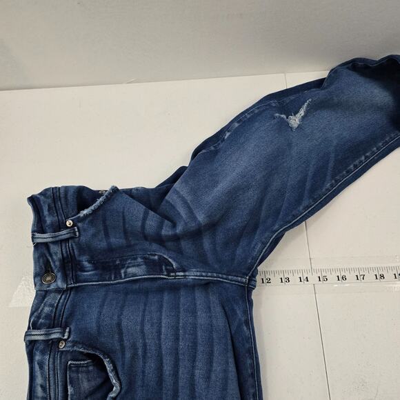 Kancan high rise medium distressed jeans blue 29 denim womens 5332 skinny - Picture 8 of 11